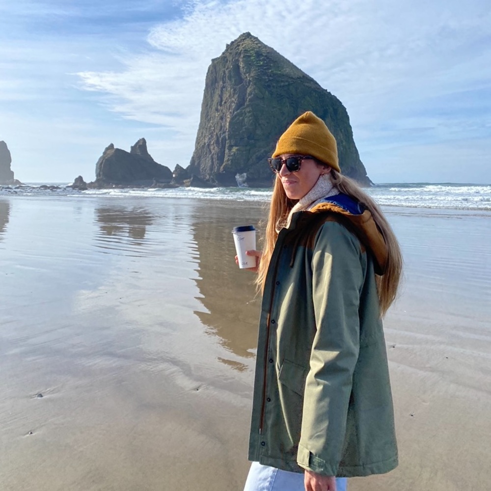 Forest green coat